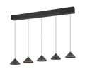 Laguna LED riippuvalaisin 5-os mattamusta 2300+3000+4000K