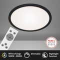 Piatto LED plafondi 24W 3000-6500K 40cm musta kaukos&auml;&auml;din