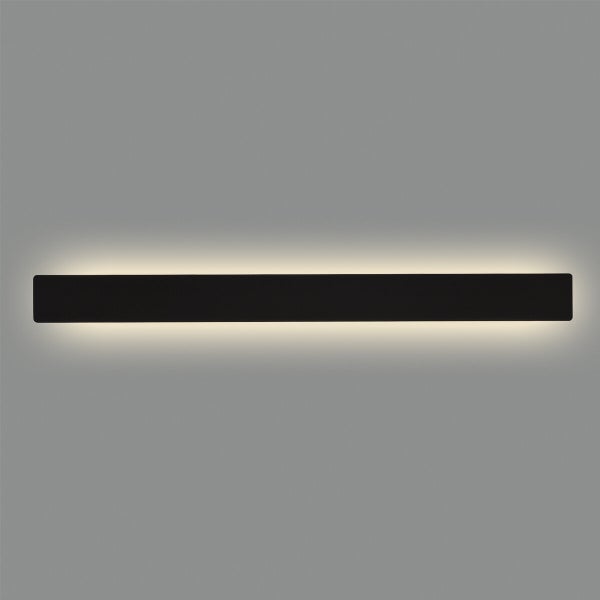 Fosca sein&auml;valaisin musta LED 30W 2600lm CRI90 LED 2700K/3000K/4000K Liukukytkin
