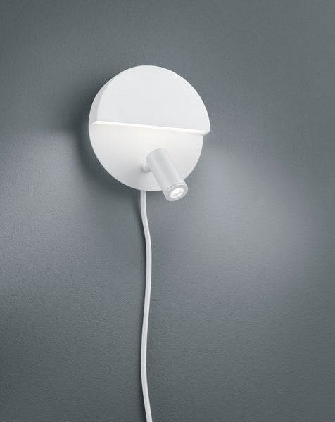 Mario LED sein&auml;valaisin 16cm 3000K mattavalkoinen