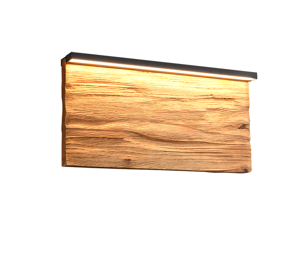 Kalea LED sein&auml;valaisin 30 cm puu 3000K