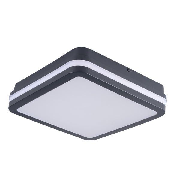 Beno LED-kattovalaisin 22cm 12-18W IP65 CCT neli&ouml; liiketunnistin