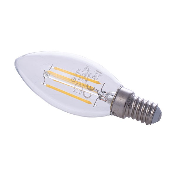 LED-hehkulamppu kynttil&auml;malli E14 4000K