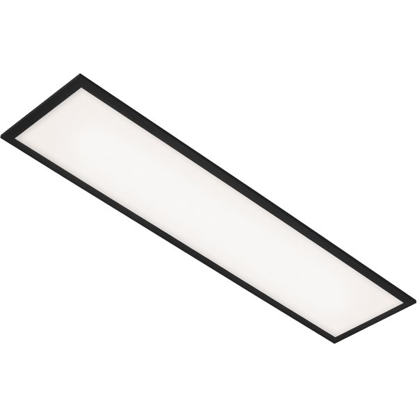Piatto LED plafondi kauko-ohjattava 24W 3000-6500K 100cm musta