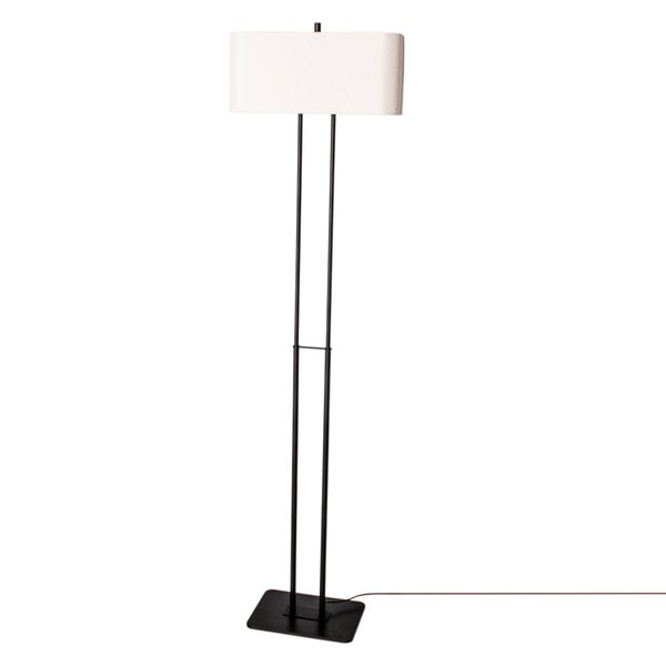 Luton lattiavalaisin 2xE27 150cm musta/valkoinen