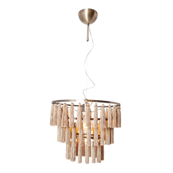 Chloe riippuvalaisin E27 40cm antiikki/beige