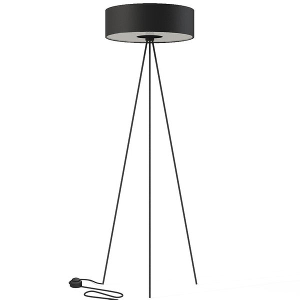 Cadilac lattiavalaisin 3xE27 154cm musta