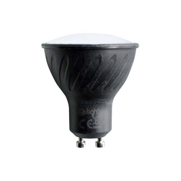 Musta GU10 LED-lamppu 6W 510lm 3000K