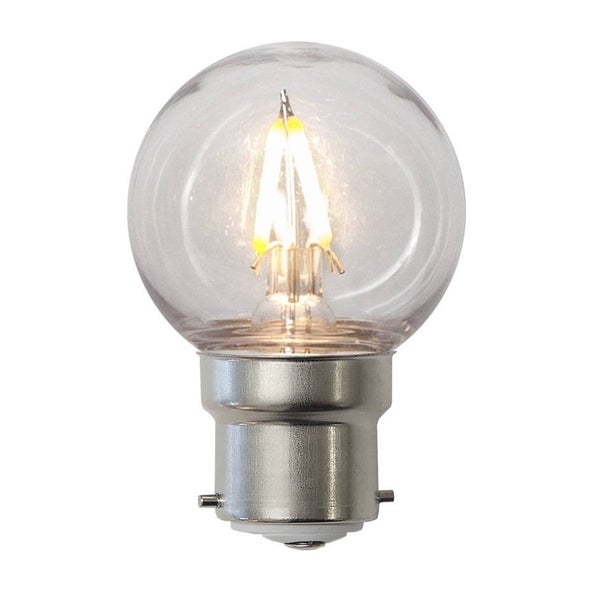 LED-Lamppu B22 G45 PC-kupu 2700K 130lm 1W