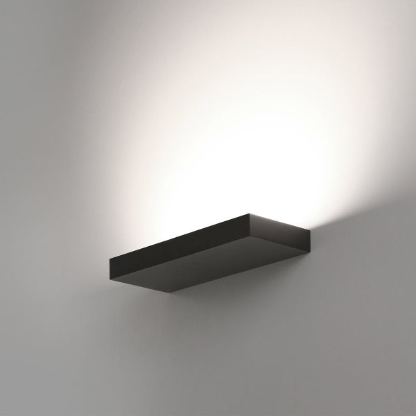 Brick sein&auml;valaisin musta LED 38W 4650lm CRI90 LED 2700K/3000K/4000K Liukukytkin Mikroprismaattinen diffuusori