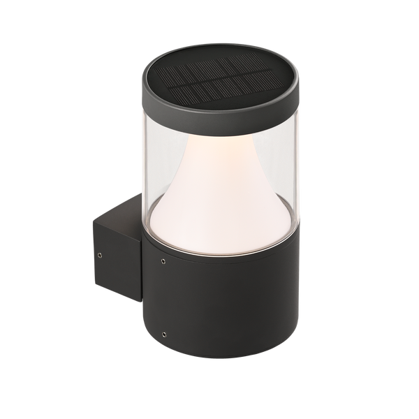 Brisk LED aurinkokennovalaisin 3W 3000K 22cm IP65 antrasiitti