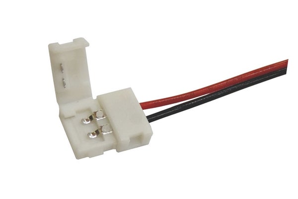 Liitin 8mm LED-nauhalle johdolla (10cm)