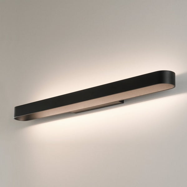 Gala sein&auml;valaisin musta LED 43W 5190lm CRI90 LED 2700K/3000K/4000K Liukukytkin