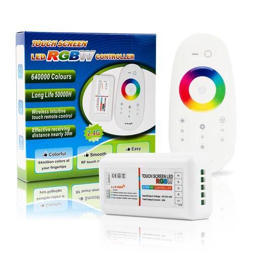 LED RGBW ohjain ja vastaanotin 12-24V 10A