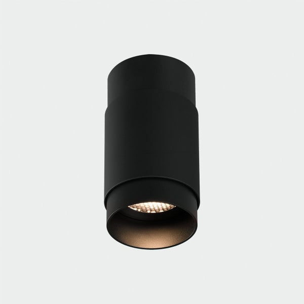 Lux-kattovalaisin musta/musta LED COB 12W 3000K 1430lm CRI90  Integroitu LED