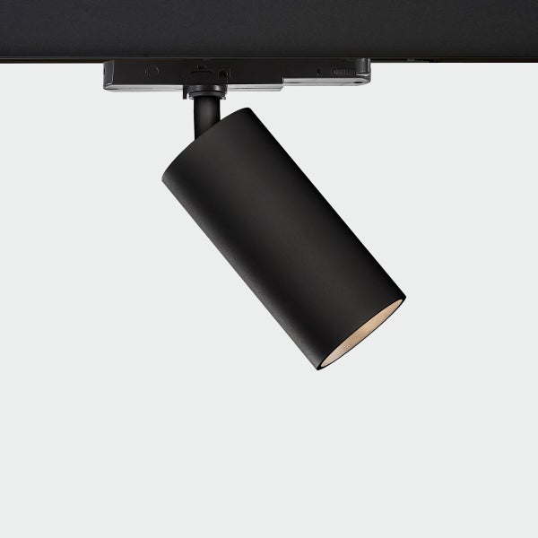 Tube kiskovalaisin 3-vaihe musta LED COB 12W 4000K 1550lm CRI90 LED