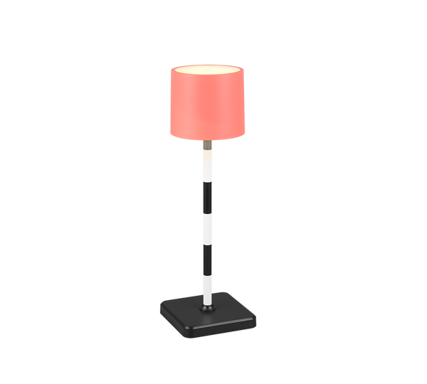 Fernandez LED ulkop&ouml;yt&auml;valaisin 1,5W 2300+4000+6000K 38cm punainen/mustavalkoinen ladattava