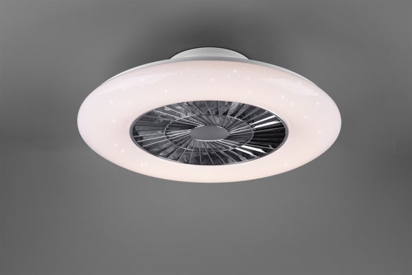 Visby LED kattotuuletin 59,5cm 40W 3000-6500K valkoinen starlight