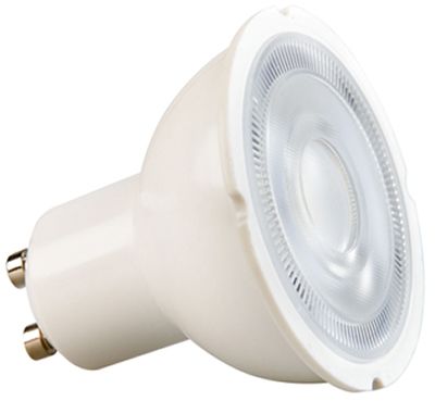GU10 LED p&auml;iv&auml;nvalolamppu 7W 5000K kapea 35ast. valokeila