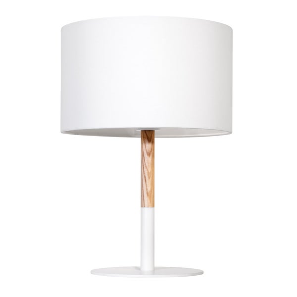 Haag p&ouml;yt&auml;valaisin E27 43cm valkoinen/puu