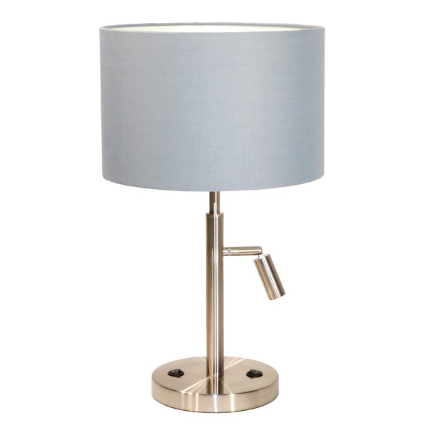 HC p&ouml;yt&auml;valaisin 51cm E27 + 3W LED harmaa
