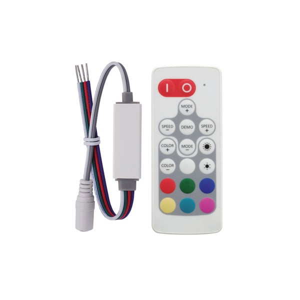 Kaukos&auml;&auml;din RGB LED-nauhoille 5-24V 6A