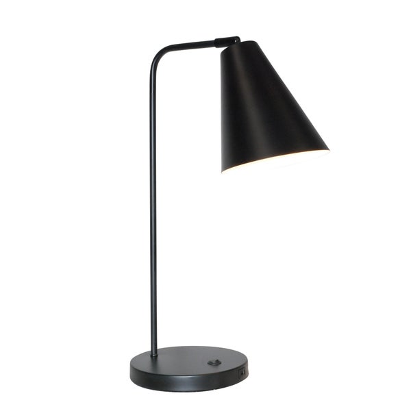 Vigo USB p&ouml;yt&auml;valaisin E27 55cm musta