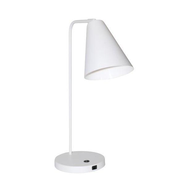Vigo USB p&ouml;yt&auml;valaisin E27 55cm valkoinen
