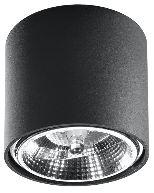 Tiube kattovalaisin GU10 12cm musta