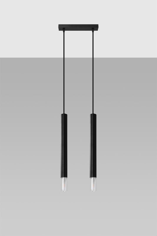 Wezyr riippuvalaisin 2xG9 30cm musta