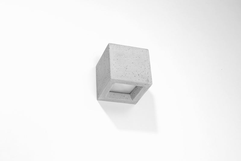 Leo sein&auml;valaisin G9 12x12cm harmaa