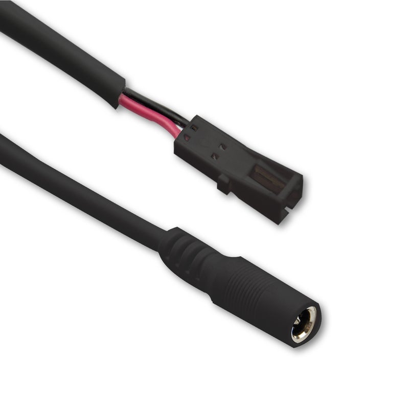 Valoset DC-naaras - mini-liitin adapteri 10cm musta