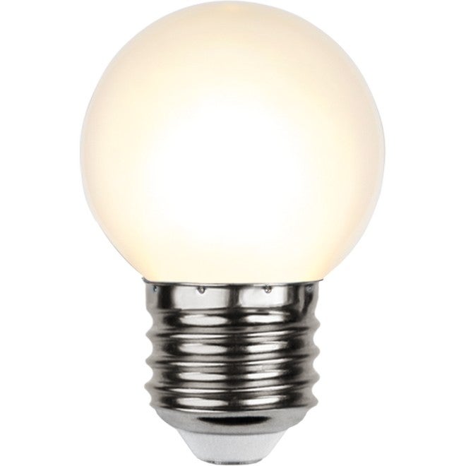 LED lamppu E27 G45 1W 2700K PC-kuvulla