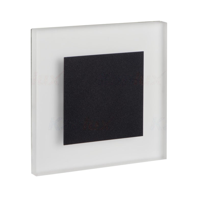Apus LED porrasvalo 4000K 0,8W 12V 7,5cm musta