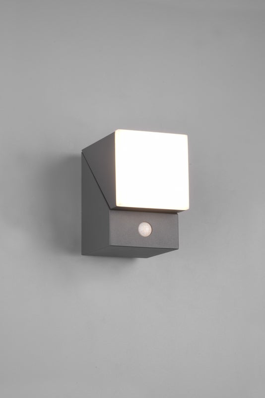 Avon LED sein&auml;valaisin liiketunnistimella 16cm 7W 3000K antrasiitti