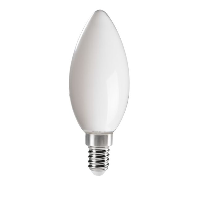 LED-hehkulamppu E14 C35  4,5W 4000K opaali