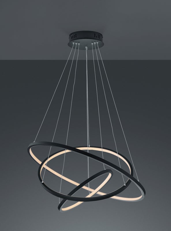 WiZ Aaron LED RGBW riippuvalaisin 3000-6000K 80W 80cm antrasiitti