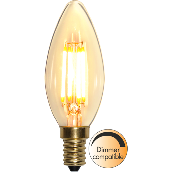 LED lamppu E14 4W 2100K 350lm Soft Glow himmennett&auml;v&auml;