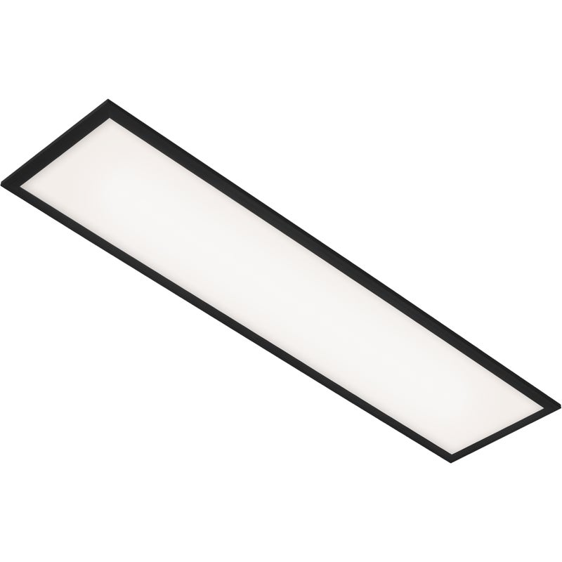 Piatto LED plafondi kauko-ohjattava 24W 3000-6500K 100cm musta