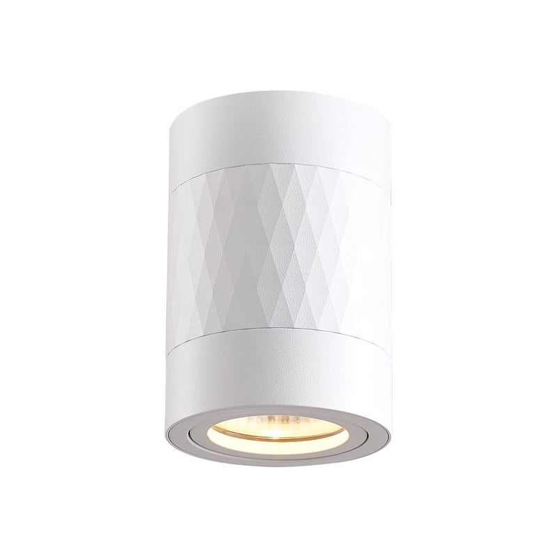 Bima  Round pinta-asennettava alasvalo 8x10cm GU10 valkoinen