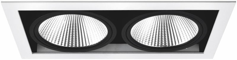 Md-251 LED alasvalo 2x10W 32cm 3000K musta/valkoinen