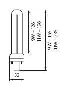 G23 11W pienloistelamppu 4000K