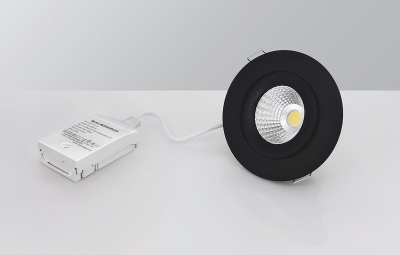 Alasvalo MD-360 LED 6W musta  IP44 4000K