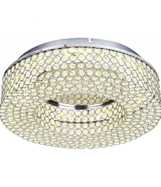 Stella LED kristalliplafondi kattopistokkeella
